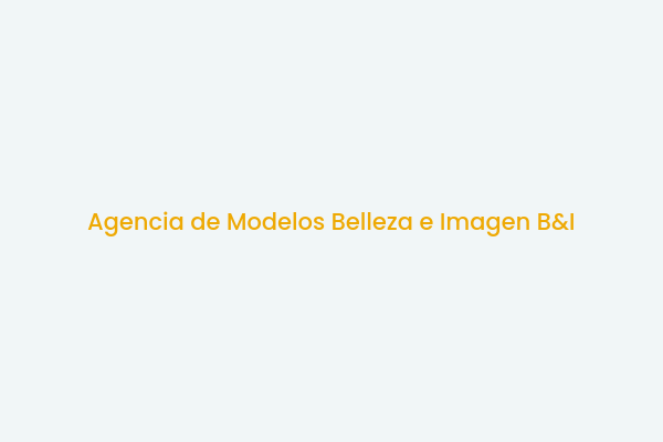 Logo de Agencia de Modelos Belleza e Imagen B&I